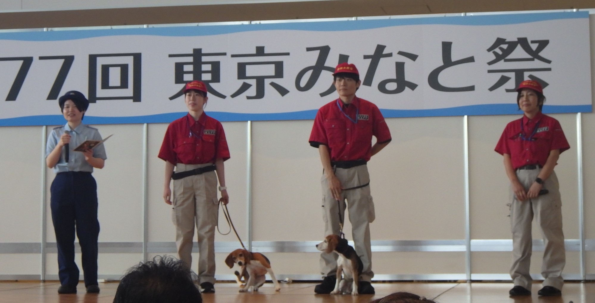 動植物検疫探知犬デモンストレーション