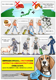 肉製品持ち込み禁止_漫画風