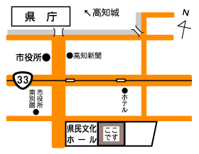 高知県拠点の周辺地図