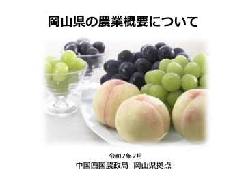 岡山県の農業概要