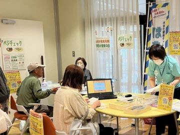 ベジチェックコーナーの様子