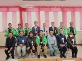 記念撮影の写真