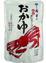 おかゆ(かにスープ仕立て)の写真
