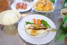 ふぐ鍬焼きメニューの完成