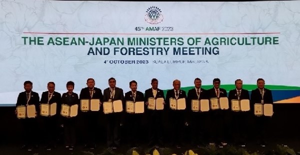 The First ASEAN-Japan Ministers of Agriculture and Forestry Meeting (AJMAF) on October 4, 2023