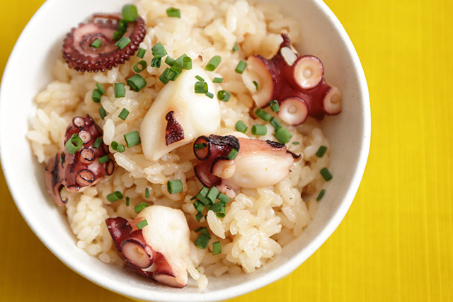 Tako-meshi(octopus rice)