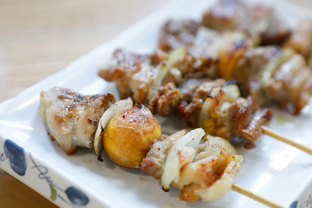 Bibai Yakitori(Bibai Grilled chicken skewers)