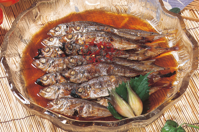 Ajino sanbai(Horse Mackerel in Sanbaizu Sauce)