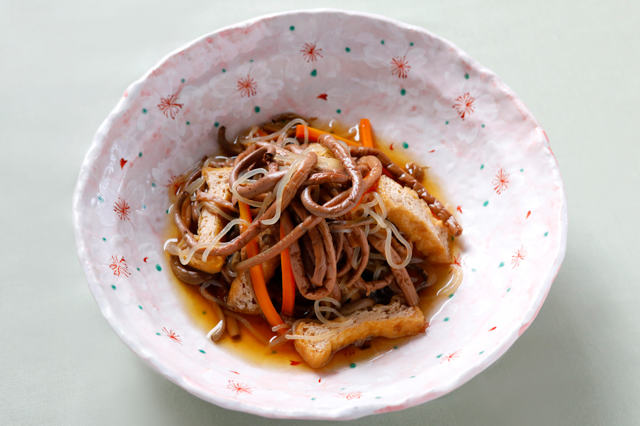 Zenmai (flowering fern) stew
