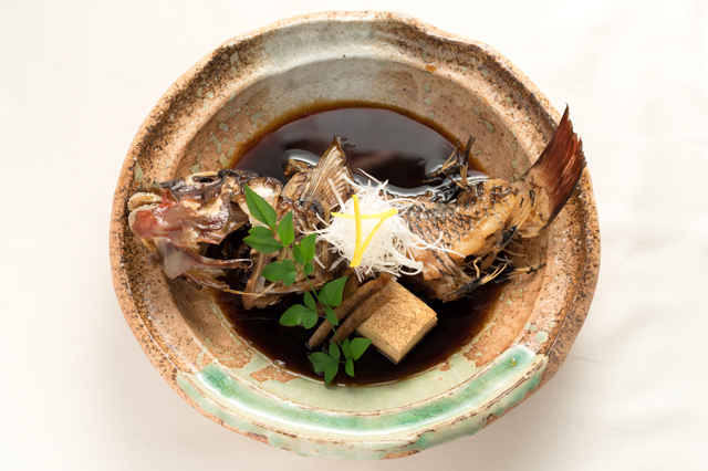 Simmered igami (Japanese parrotfish)