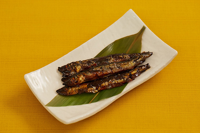 Shishamo kanroni (Sweetened boiled smelt)