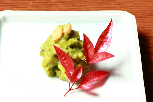 Fukinotou-miso (butterbur sprouts with miso)