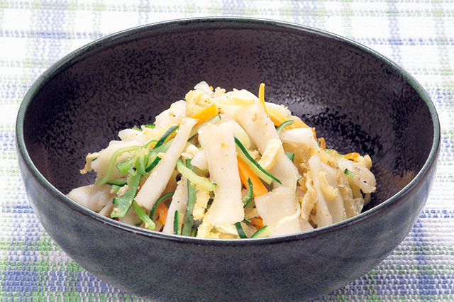 Kanpyo no Gomasu-ae (Dried Gourd Strips Dressed with Sesame Vinegar)