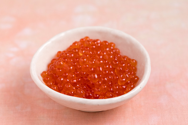 Ikura no Shoyu-zuke (Soy Sauce-marinated Salmon Roe)