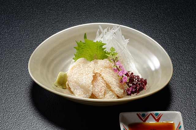 Tara no Kotsuke (Cod Sashimi Marinated with Cod Roe)