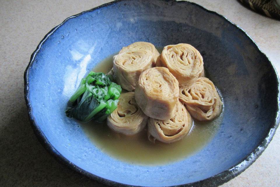 Simmered Deep-fried Yuba Roll