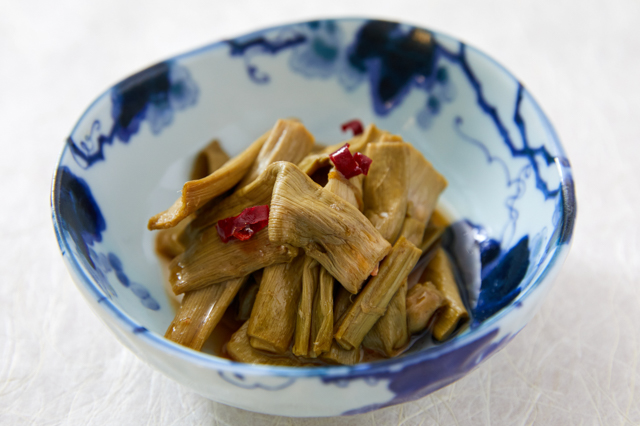 Gonbachi no Abura-itame (Fried ‘Gonbachi’ Wild Vegetable)