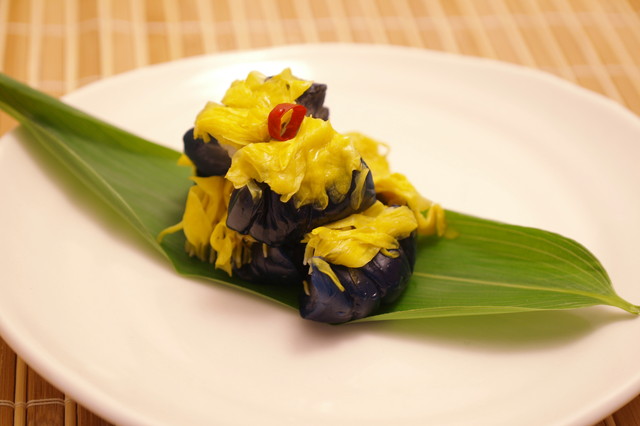 Nasu no Hana-zushi (Eggplant flower Sushi)