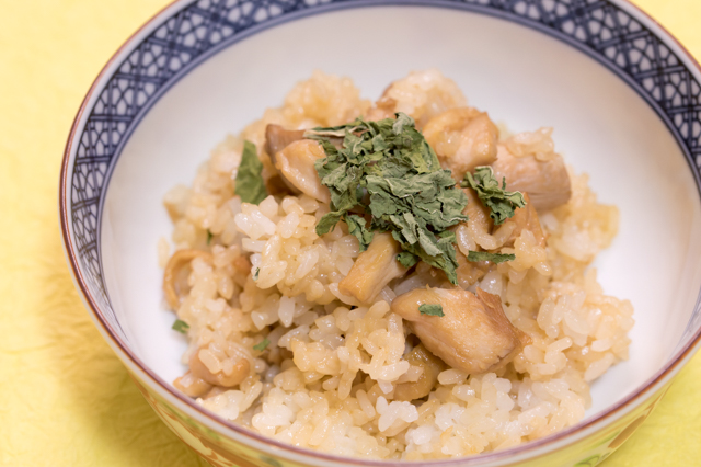 Takatsu-no-Torimeshi (Soy Sauce Flavored Chicken Rice)