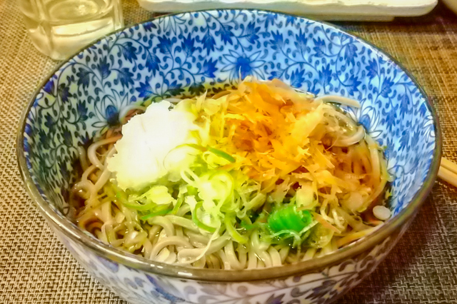 Oroshi-soba (Soba Noodles with grated daikon)
