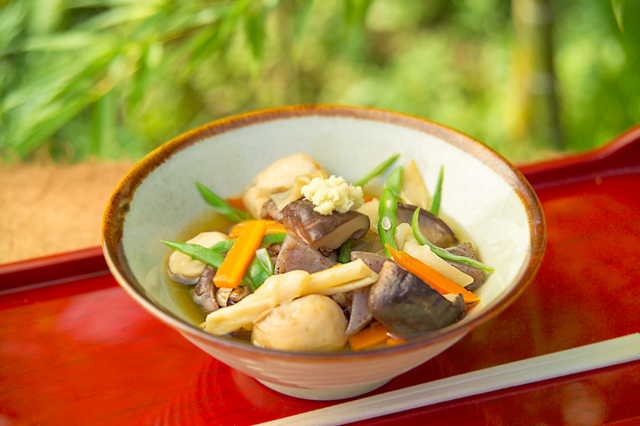 Konnyaku no hachihai (Simmered Konjac(=yam cake) )