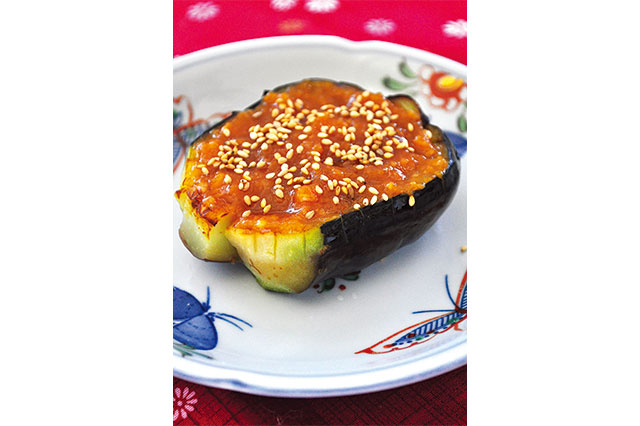 Orido-nasu no Dengaku (Grilled Eggplant with Miso Sauce)