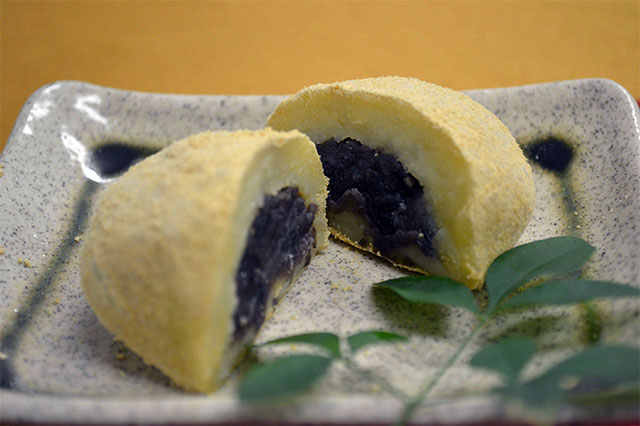 Imo-mochi (Sweet potato dumplings)