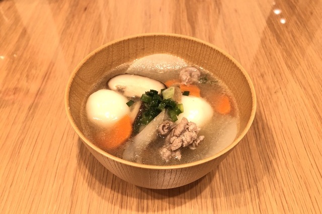 Ogousan Dango-jiru(Glutinous rice flour dumplings in soup)