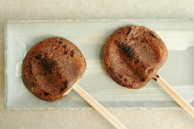 Jyune-mochi (Potato Cake with Sweet Egoma Souce)