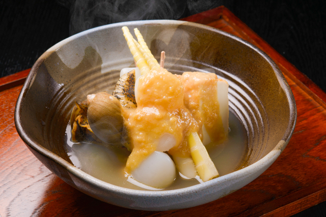 Shouga Miso Oden (Japanese Fishcake Stew with Ginger Miso)