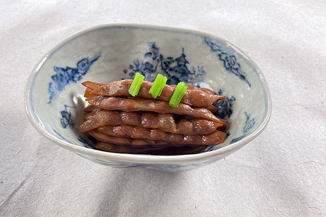 Kuwanoki-mame Ni (Simmered Mulberry Beans)