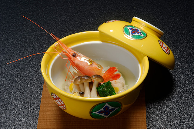 Hasu-mushi (Steamed lotus root)