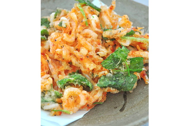 Sakura Ebi no Kakiage (Sakura Shrimp Tempura)