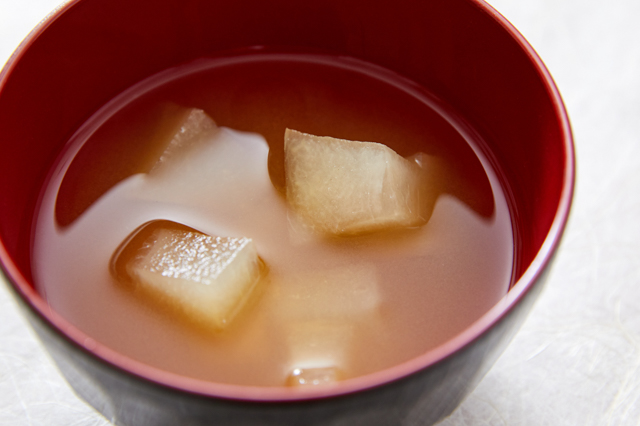 Yugao no misoshiru (Evening Glory Gourd Miso soup)