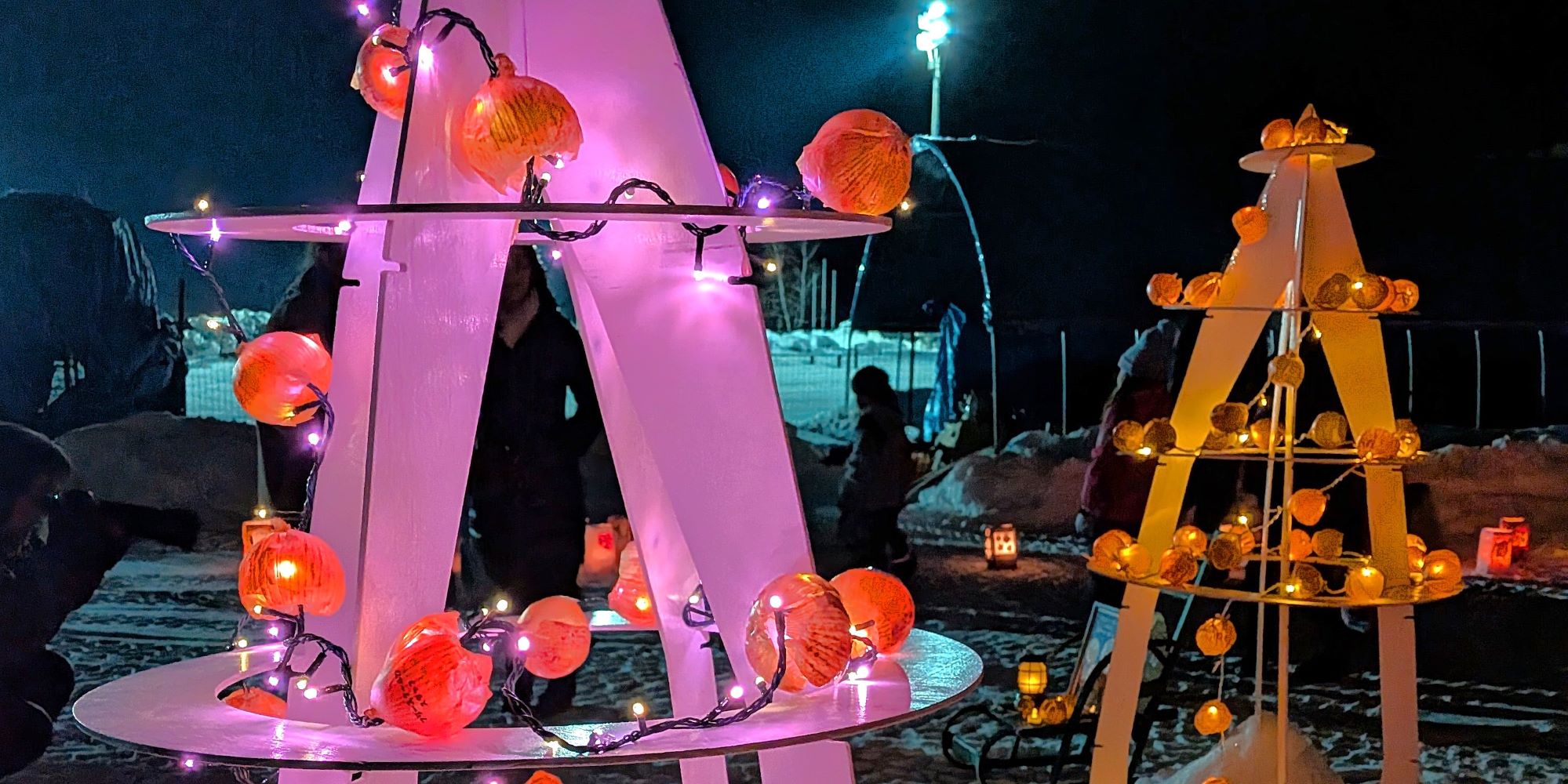 たまねぎの皮を使ったたまねぎランタン