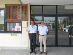 浅野営農部長(左)と藤岡地方参事官(右)