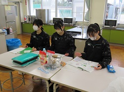 昆虫食を研究している生徒さんたち