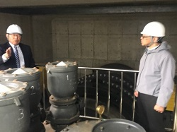 緊急遮断弁の視察