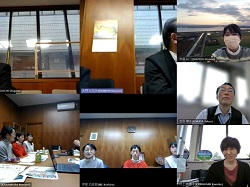 オンラインのハイブリット形式の様子