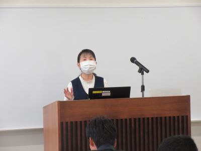 講義を行う松田主任農政推進官