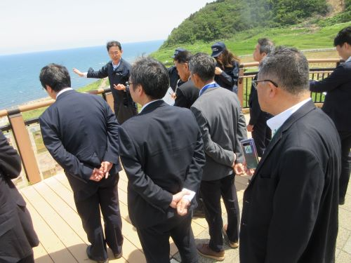 白米千枚田の視察