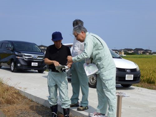 調査ほ場の視察（金沢市）