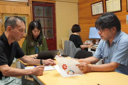 金沢大地との意見交換の様子