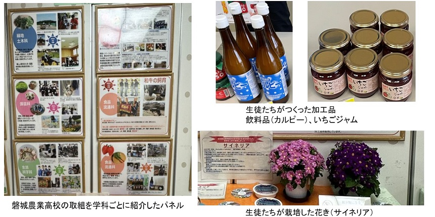磐城農業高校の展示