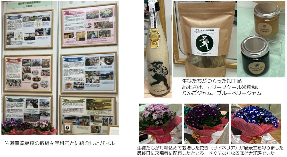 岩瀬農業高校の展示