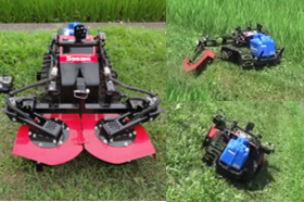 リモコン式畦畔草刈機の画像