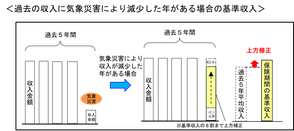 気象災害特例の図