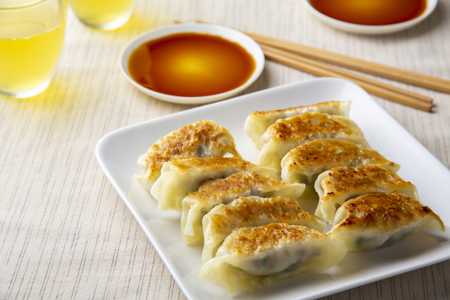 皮付きレンコンのザクザク食感餃子