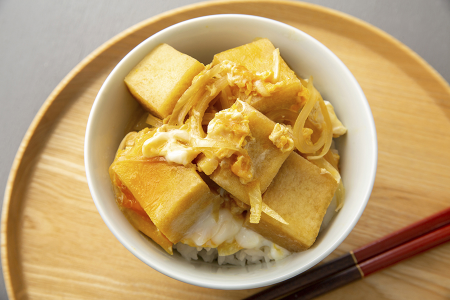 揚げ高野豆腐の卵とじ