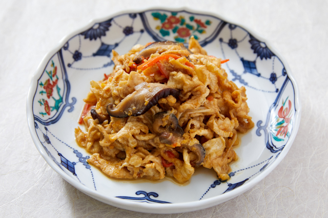 蛇腹大根(房切り大根)の煮物